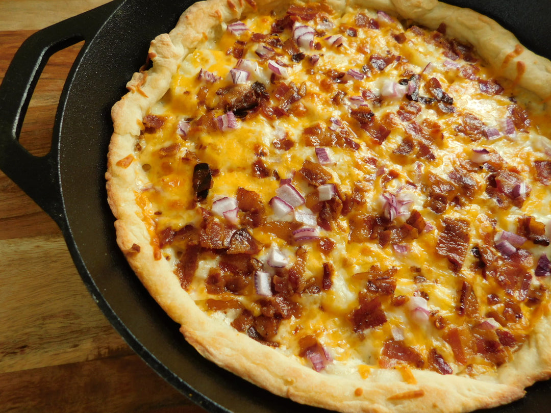 Loaded Potato Skillet Pizza