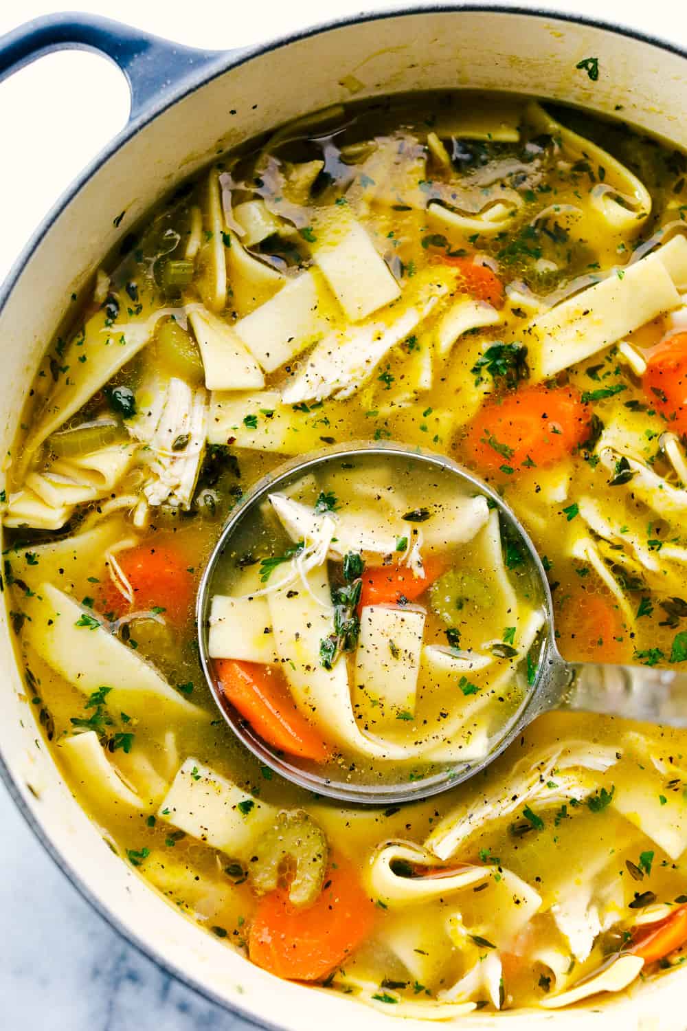 Homemade Savory Chicken Noodle Soup