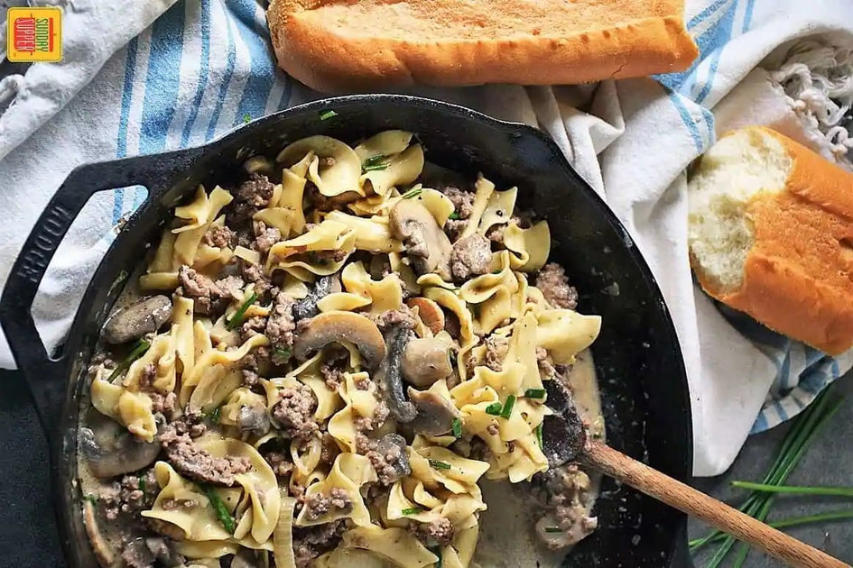 Skillet Beef Stroganoff Kitchinventions