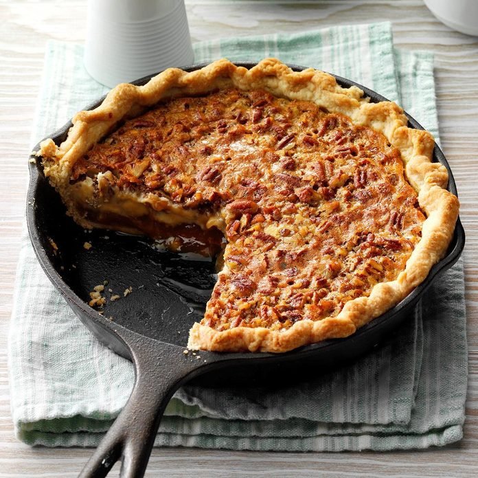 Fall Special Caramel-Pecan Cheesecake Pie