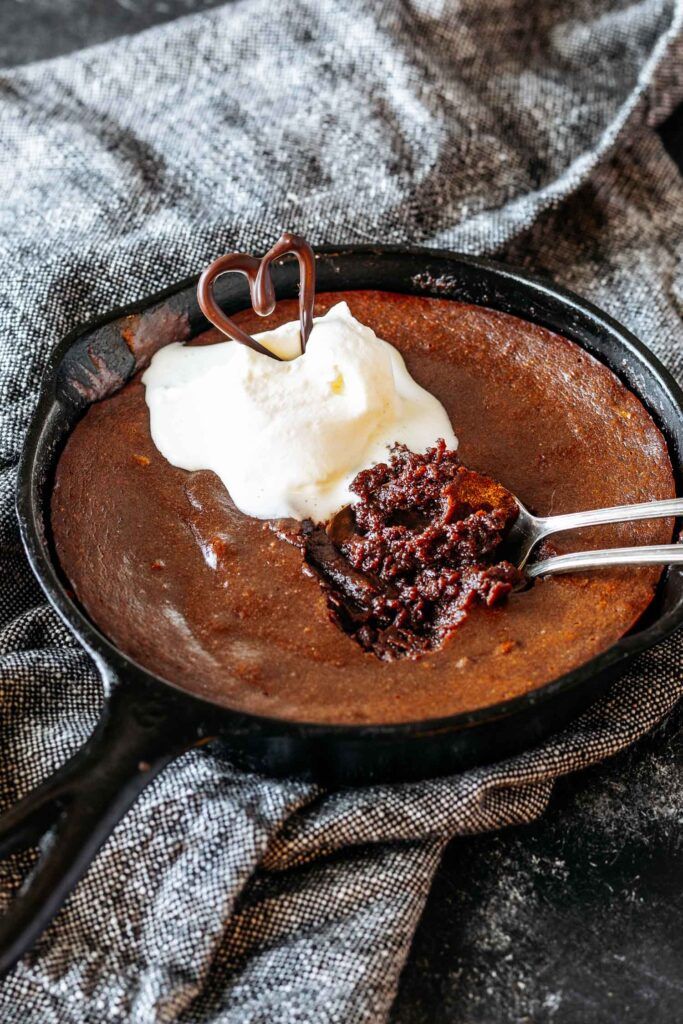 Cast Iron Chocolate Lava Cake