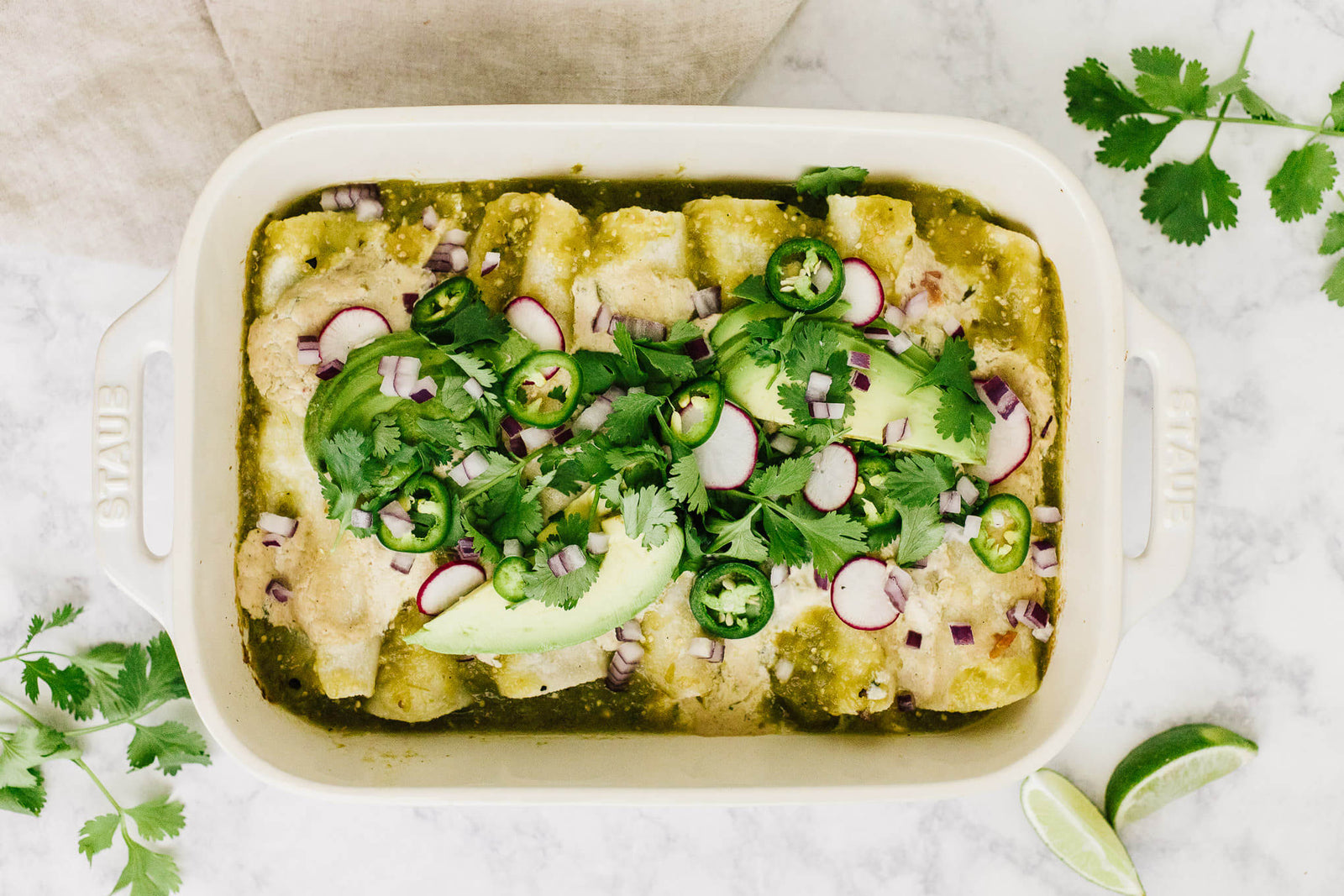 Chicken Enchiladas with Green Sauce!