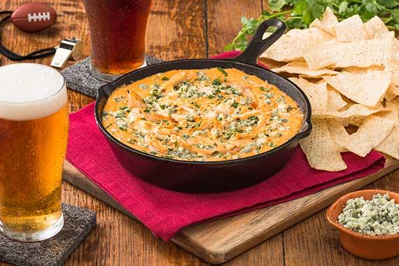 Beer Cheese Buffalo Chicken Dip
